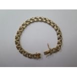 An 18ct yellow gold Swedish bracelet, 20.5cm long, approx 27.4 grams, some wear consistent with use,