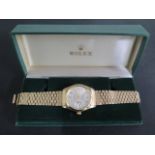A 1966 yellow 9ct gold Rolex Oyster Perpetual date superlative chronometer gents wristwatch, model