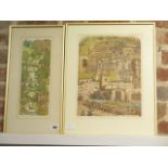 Two Glynn Thomas limited edition prints of Cambridge 22/175, largest 53cm x 41cm, both generally