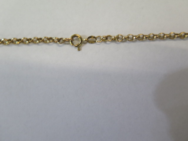 A 9ct yellow gold hallmarked belcher pattern chain, approx 6.2 grams - Image 2 of 2