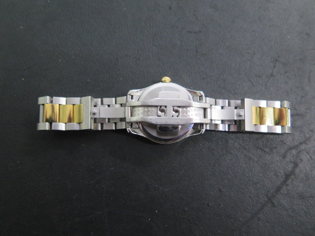 A ladies Gucci G-timeless feline two tone steel 27mm bracelet wristwatch, no box or papers but in - Image 3 of 5