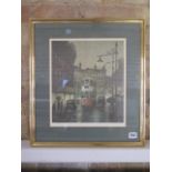 A framed and glazed print by Arthur Delaney, signed in pencil to the margin and numbered 434/435