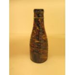 A Moorcroft 2008 bottle kiln chimney shape vase, 12cm tall, in good condition
