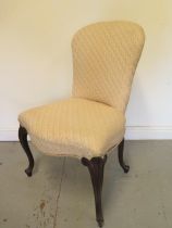 A 19th Century reupholstered side chair