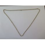 A 9ct yellow gold hallmarked belcher pattern chain, approx 6.2 grams