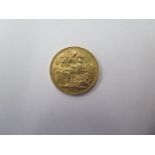 A George V gold full sovereign, dated 1912