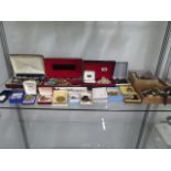 A collection of assorted costume and silver jewellery and watches