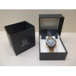 A Swan and Edgar sports calendar automatic wristwatch with box and card, 45mm case, in unworn