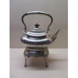A Scottish silver spirit kettle, Edinburgh 1896/97, Mackay and Chisholm, total weight approx 45 troy