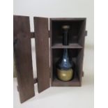 A wooden cased Gaston De Lagrange XO cognac, estimate bottled in 1970's, no longer available and now