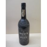 A bottle of Dows 1975 Vintage Port