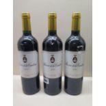 Three bottles of 75cl Reserve De la Contesse 2004 Pauillac red wine, all levels good