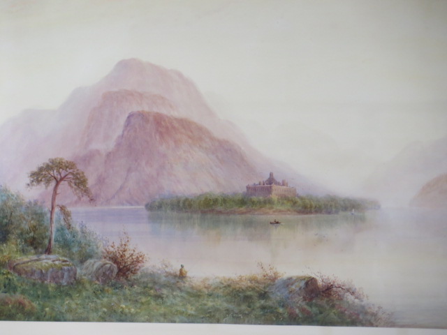 William Baker (1865-1938) Kilchurn Castle, Loch Awe, watercolour, 44cm x 62cm, signed in a gilt - Image 2 of 4