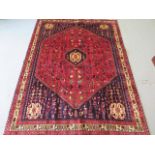 A hand knotted woollen Yallameh rug, 2.20m x 1.60m