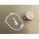 A Thomas Sabo silver bracelet and separate silver charm