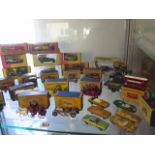 A collection of mainly Lesney matchbox models of yesteryear and matchbox diecast vehicles, most