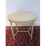 A 20th century painted and gilded beech wood side table,76 x 83cm x 66cm