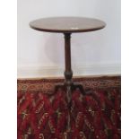 A good Georgian tripod side table with a mahogany 45cm diameter top, 65cm tall