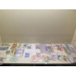 A large collection of World bank notes