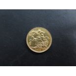 A George V gold full sovereign, dated 1912