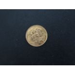 A George V gold half sovereign, dated 1911