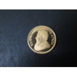A fine gold 1/2 oz Krugerrand, dated 1986
