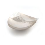 By Ane Christensen, a modern silver bowl, London 2006, shallow shaped circular form, the centre with