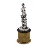 Motoring interest, a silver trophy car mascot, by Mappin and Webb, London 1921, modelled as The