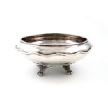 By Omar Ramsden, an Arts and Crafts silver bowl, London 1928, also inscribed 'OMAR RAMSDEN ME