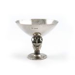 Designed by Gundorph Albertus for Georg Jensen, a Danish silver cocktail goblet, with import marks