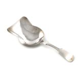 A 19th century Scottish provincial silver Fiddle pattern caddy spoon, by Adam Burgess, Dumfries
