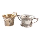 An Edwardian silver-gilt replica cup, by Nathan and Hayes, Chester 1903, tapering circular form,