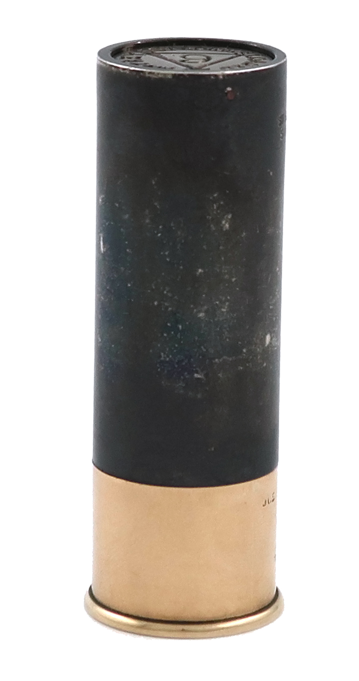 An Asprey novelty 9 carat gold and oxidised metal cartridge butt marker, the base inscribed ' - Image 2 of 2