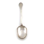 A Charles II West-Country silver lace-back trefid spoon, unascribed, marked three times to the stem,