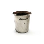 By Simon Beer, a modern silver beaker, Sheffield 2009, also marked with the Lewes town mark,