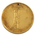 Oxford, All Souls College, Mallard Night, a rare early 19th century gold badge, 1801