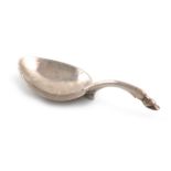 A Charles I West Country silver Hoof-end spice spoon, Thomas Hodges, Castle Cary, circa 1630, leaf-