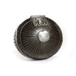 λ A QUEEN ANNE TORTOISESHELL SNUFF BOX DATED '1705' of oval clam shape, with pique decoration and