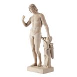 A TERRACOTTA GRAND TOUR FIGURE OF APOLLO ITALIAN, 19TH CENTURY with impressed mark 'Nap. Penna' 37.