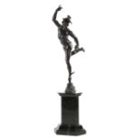 A NORTH ITALIAN BRONZE GRAND TOUR FIGURE OF MERCURY AFTER GIAMBOLOGNA (FLEMISH 1529-1608), LATE 18TH