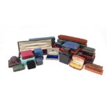 A collection of jewellery boxes by R. Lalique, Bulgari, Mauboussin, Cartier, S.J. Philipps, Cameo