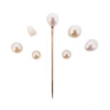 A collection of natural and cultured pearl items