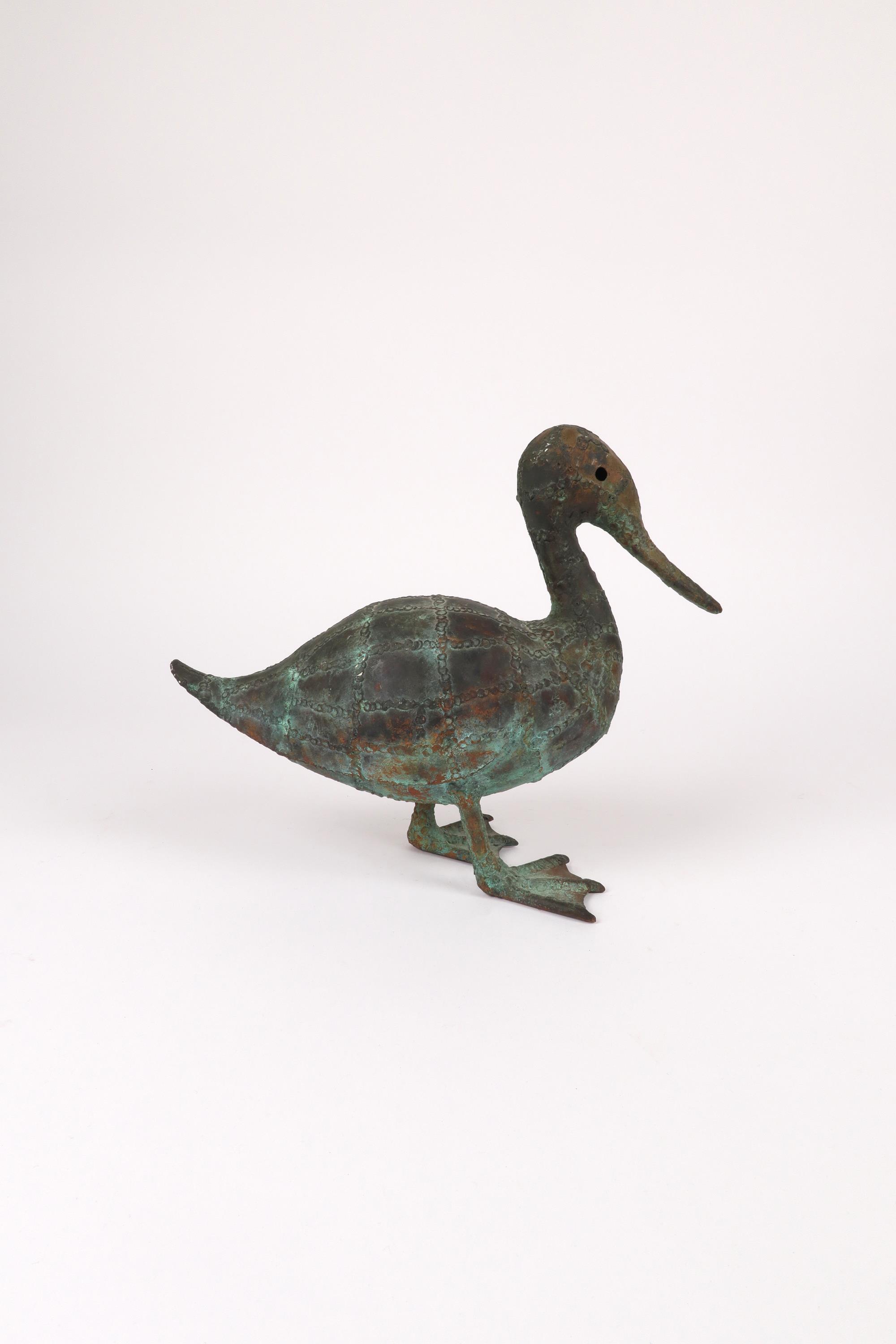 Robert Brotherton (American 1920-2000) Mallard Signed with initial R (to base) Welded copper 29.5 - Image 2 of 4