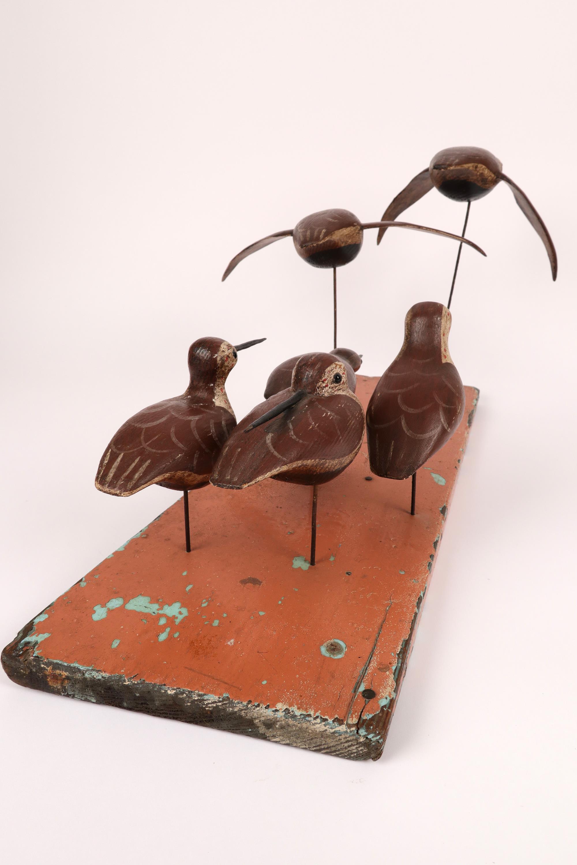 ‡Guy Taplin (b.1939) Six dunlins Signed and inscribed 10 DUNLIN/GUY/TAPLIN (to underside of each - Image 5 of 5