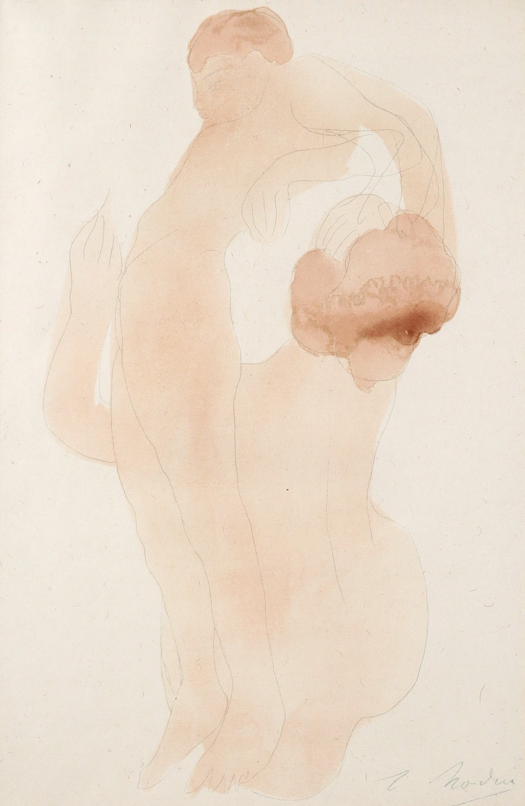 After Auguste Rodin Illustration from Le Jardin des Supplices Lithograph 31.7 x 21cm (image)