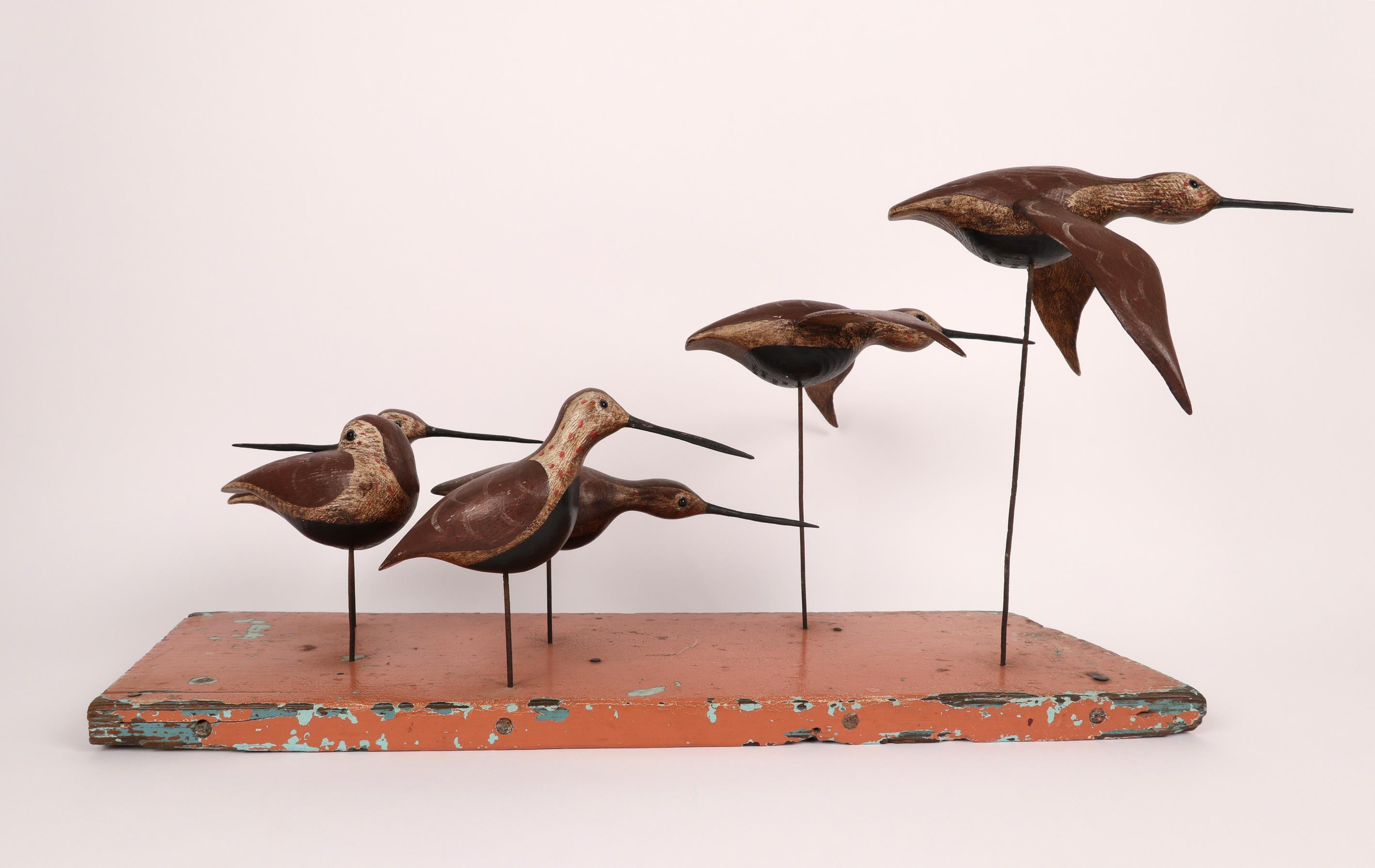 ‡Guy Taplin (b.1939) Six dunlins Signed and inscribed 10 DUNLIN/GUY/TAPLIN (to underside of each - Image 4 of 5