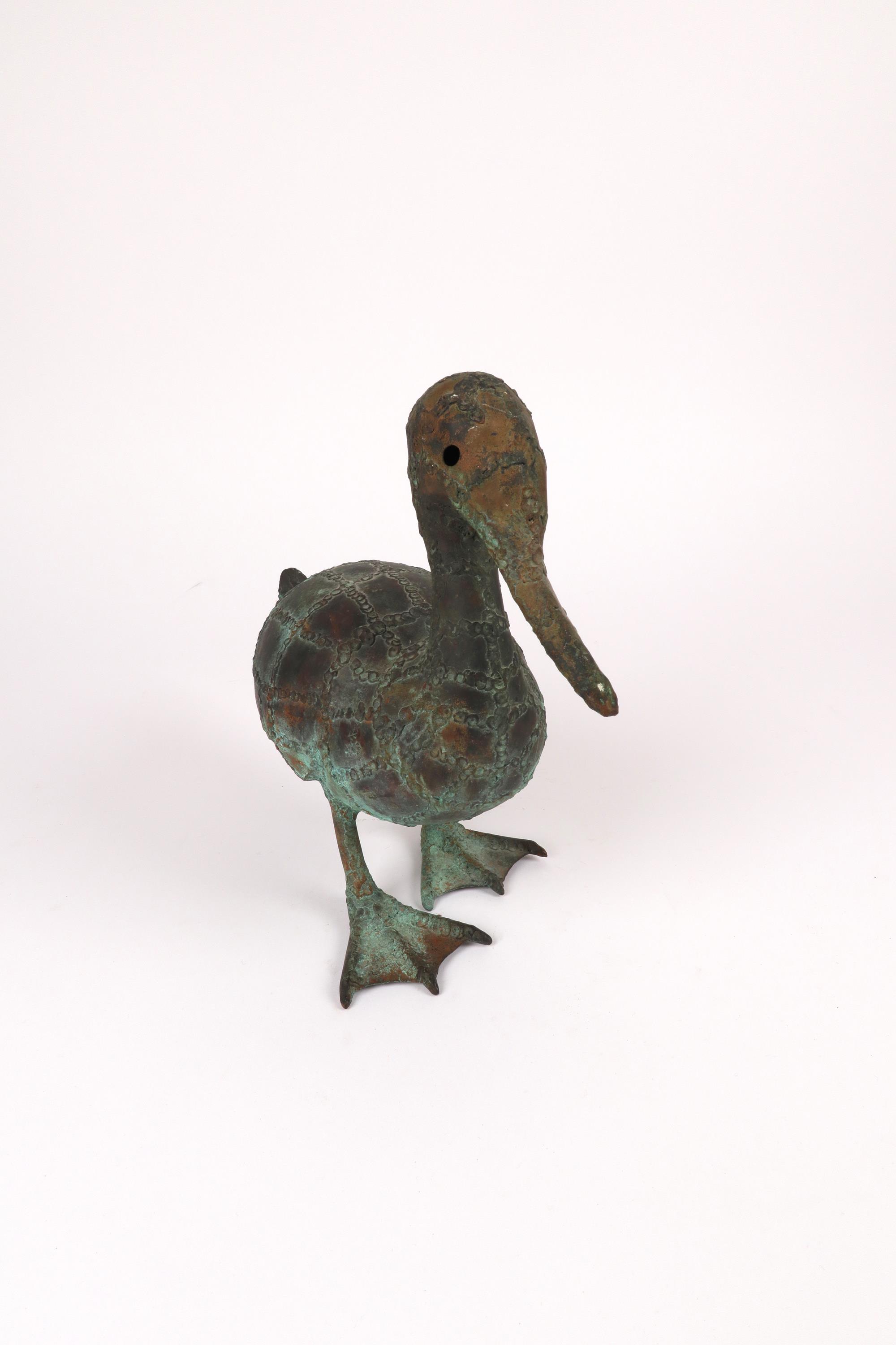 Robert Brotherton (American 1920-2000) Mallard Signed with initial R (to base) Welded copper 29.5 - Image 3 of 4