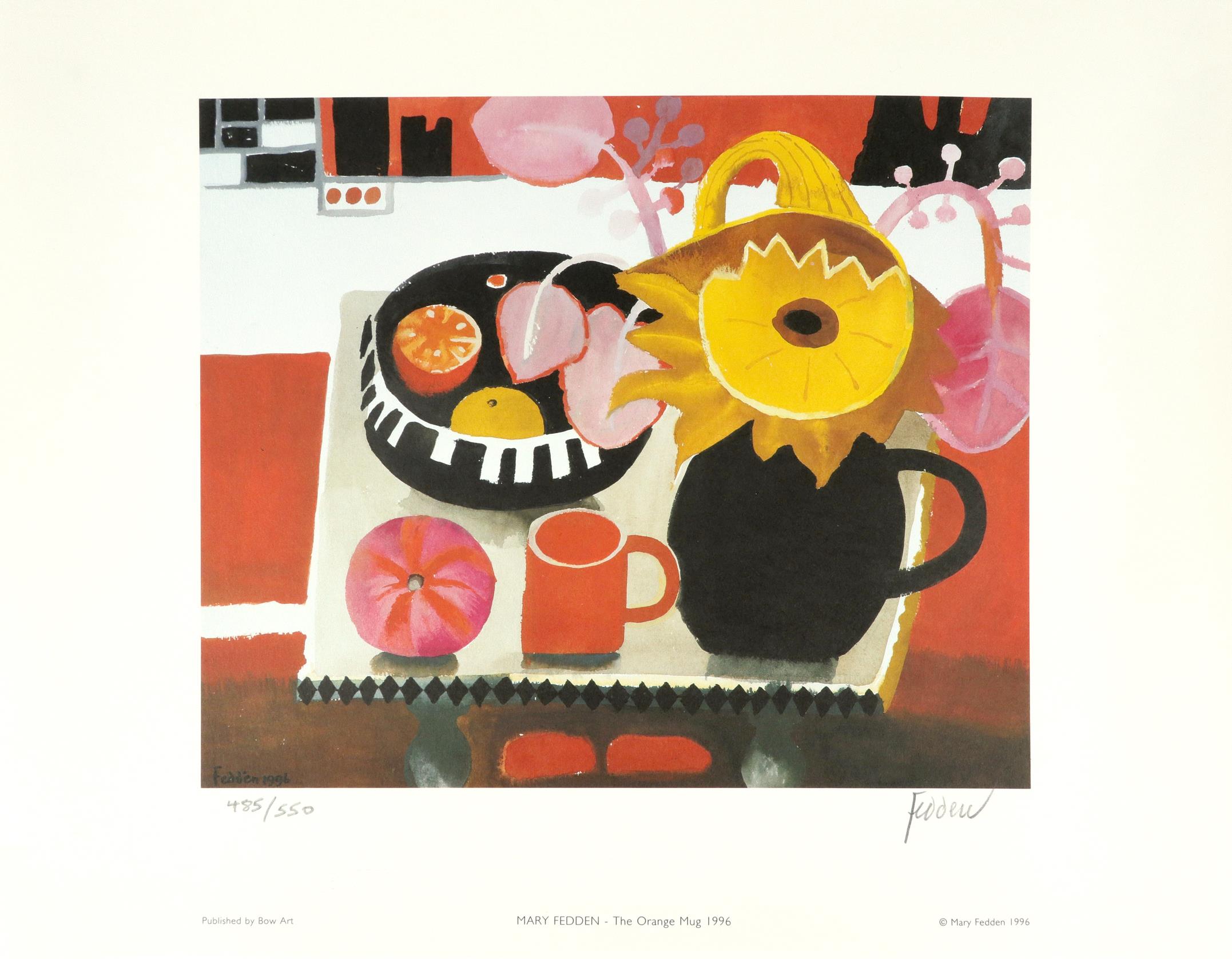 ‡Mary Fedden OBE, RA, RWA (195-2012) The Orange Mug Signed and numbered 485/500 Fedden (in pencil to - Image 2 of 3