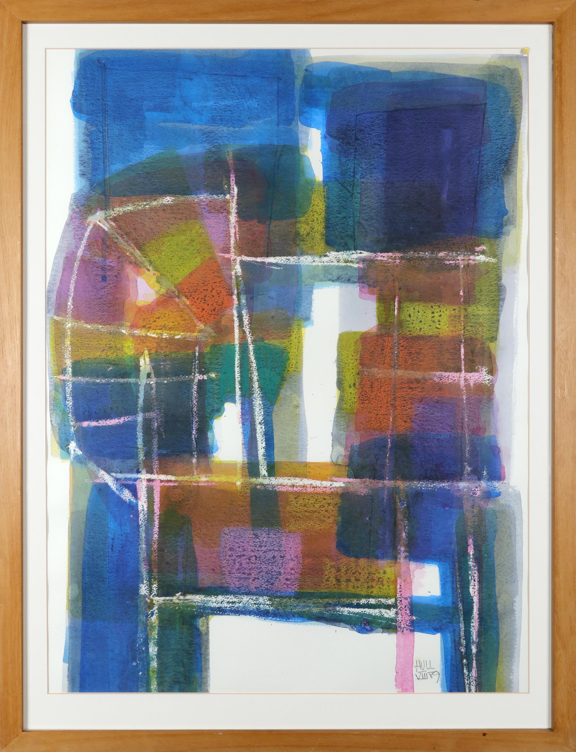 ‡James Hull (1921-1990) Abstract Signed and dated HUL/VIII89 (lower right) Watercolour 67.8 x 50. - Image 2 of 3