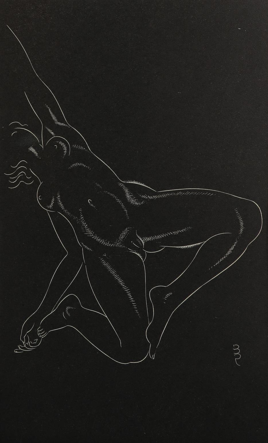 Eric Gill ARA (1882-1940) Twenty-Five Nudes The complete set of wood engravings plus title, and ' - Image 7 of 8